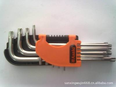 【代理 高品質(zhì) 雅賽崎 鏡面梅花內(nèi)六角扳手 9件套AK-196 T10-T50】價格,廠家,圖片,扳手,東莞市虎門潤新電子工具商行-